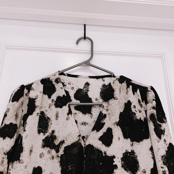 Animal Print, V neck blouse - Picture 6 of 8
